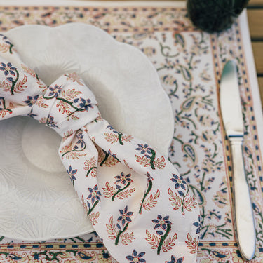 Multicolour Cotton Block Printed Napkins (pair)
