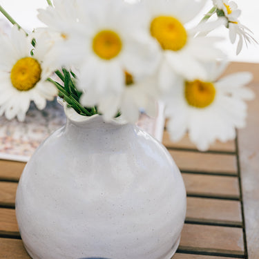 Hand Built Glazed Coil Vase