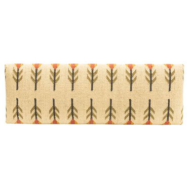 Kilim Upholstered Bench w Wooden Legs