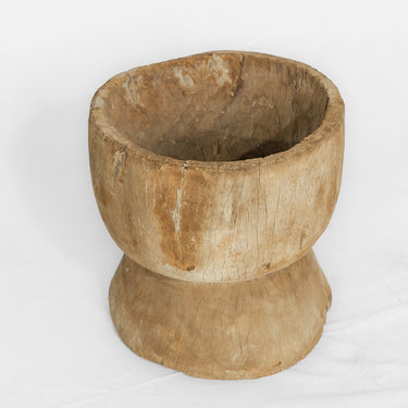 Vintage Wooden Okhali