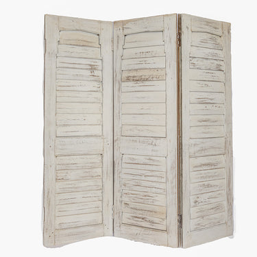 3 Panel Solid Timber Louvre Screen