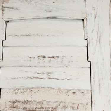 3 Panel Solid Timber Louvre Screen