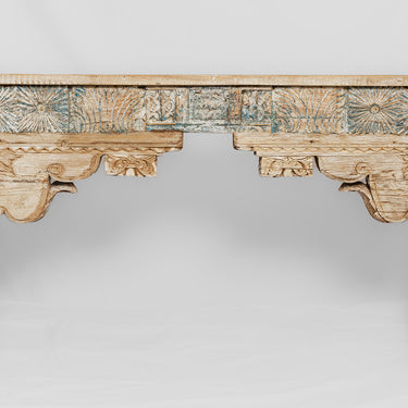 timber console table