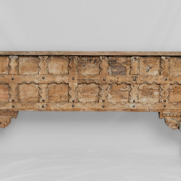 recycled whitewash timber console