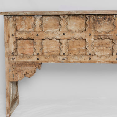 recycled whitewash timber console