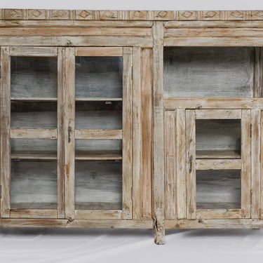 timber glass sideboard