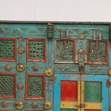 multicoloured Gujurat damycha/dowry box