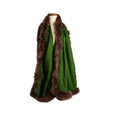 Cashmere Fur Edge Wrap