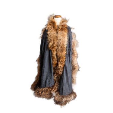 Cashmere Fur Edge Wrap