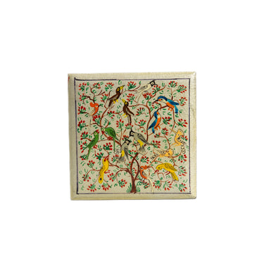 Hand Painted Papier Mache Flat Boxes