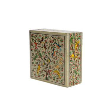 Hand Painted Papier Mache Flat Boxes