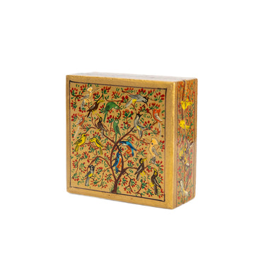 Hand Painted Papier Mache Flat Boxes