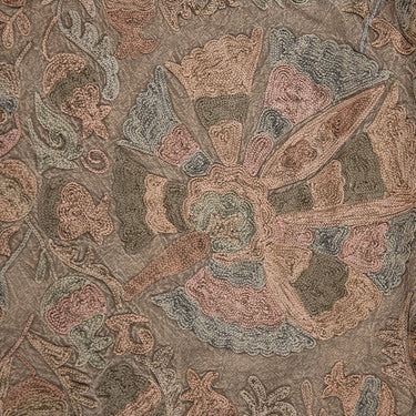 Hand-Sewn Stonewashed Uzbekistan Suzani