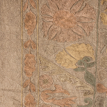 Hand-Sewn Stonewashed Uzbekistan Suzani