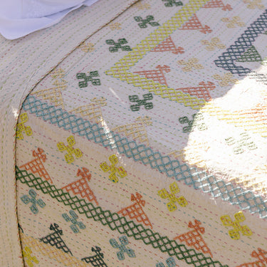 Pastel stitched kantha - hranachi