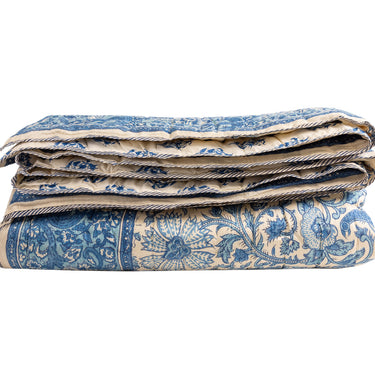 Silk Hand Block Printed Quilt