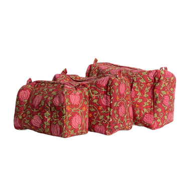 Anokhi Cotton Quilted Sponge Bag