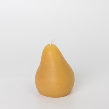 Beeswax pear candle