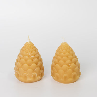 Beeswax Pinecone Candle