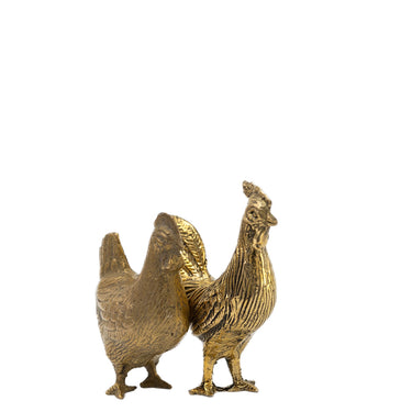 brass hen & rooster