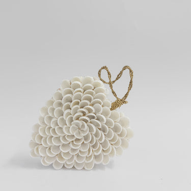 rose pattern shell hanging heart