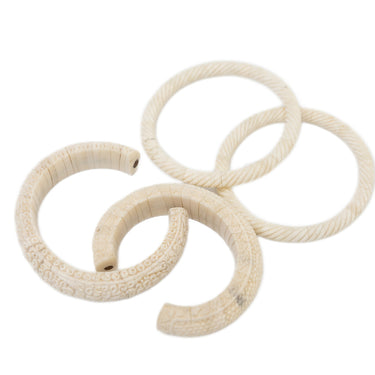 Bone carved bangle