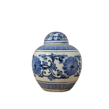Hand Painted Ceramic Ginger Jar