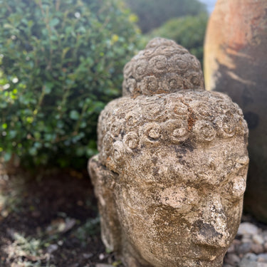 Carved Stone Buddha Head