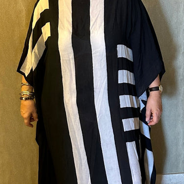 Velicya wide stripe kaftan