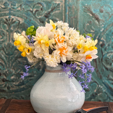 Hand Built Glazed Coil Vase