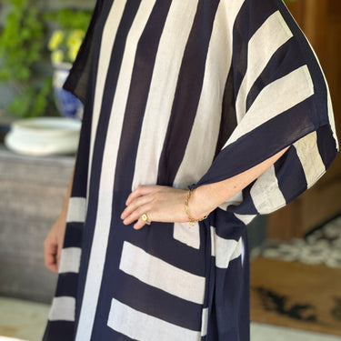 Velicya wide stripe kaftan