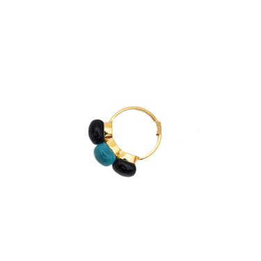 Sina triple stone ring gold