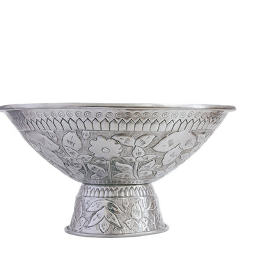 embossed floral aluminium champagne ice bowl