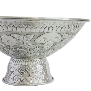 embossed floral aluminium champagne ice bowl