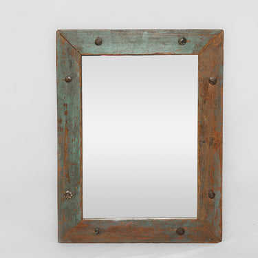 rustic recycled timber mirror