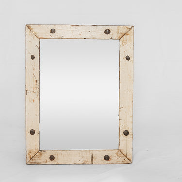 rustic recycled timber mirror