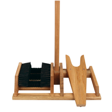 Oak Boot Jack w Footscraper