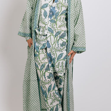 Green & Blue Long Pyjama Set