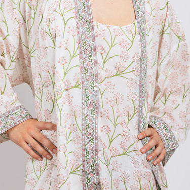 Pink & Green Strappy Nightie