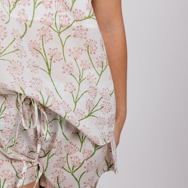Pink & Green Sleep Shorts & Cami Top
