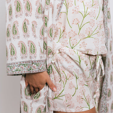 Pink & Green Sleep Shorts & Cami Top
