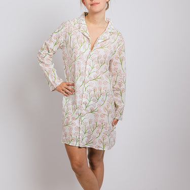 Pink & green long pyjama set