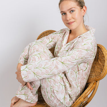 Pink & green long pyjama set