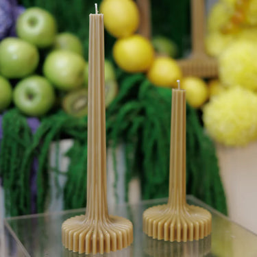 Alina Free Standing Beeswax Candle