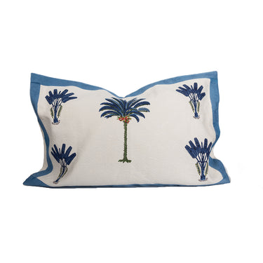 Palm Cotton Pique Bed Cover  w Matching Pillow Slips & Cushion Covers