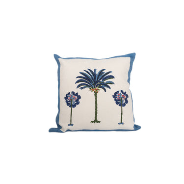 Palm Cotton Pique Bed Cover  w Matching Pillow Slips & Cushion Covers