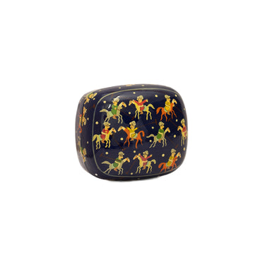 Hand Painted Papiér Mâché Lacquer Zumb Box