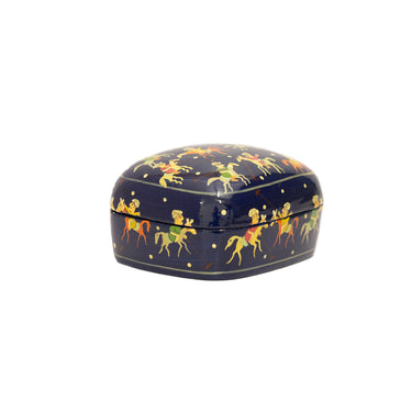 Hand Painted Papiér Mâché Lacquer Zumb Box