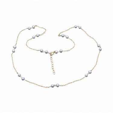Gold-Plated Sterling Silver Pearl Necklace – Handmade in Jaipur