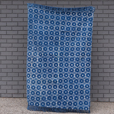 indigo cotton rug